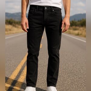 HOLLISTER Men’s Jeans Slim Straight Black W34 L30 Advanced Stretch